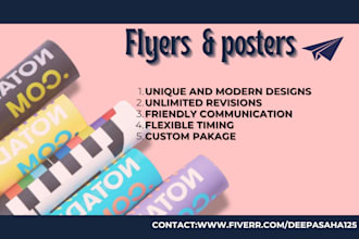 make animated flyer and animated posters