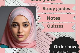 make study guides and notes for your courses