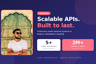 build scalable backend apis for web apps