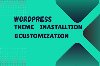 do themeforest theme installation,demo import and wordpress customization