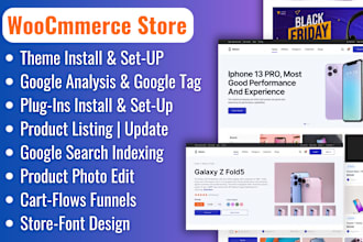 set up responsive ecommerce web store using woocommerce