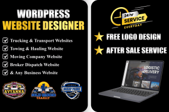 create logistics, trucking, dispatch and towing  website
