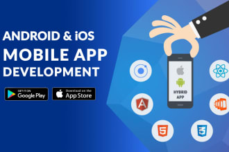 do mobile app development using react native or flutter