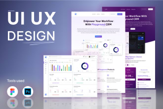 do saas design, CRM, admin panel design and desktop application UI UX design