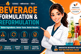 formulate or reformulate your beverage recipe for production