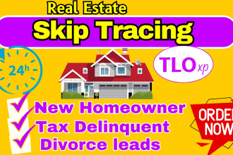 do new home owner, solar leads and divorce leads with skip tracing