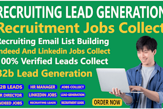 do b2b recruiting lead generation, recruiting email list and linkedin leads