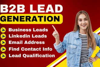 do b2b lead linkedin lead find contact info email address and lead qualification