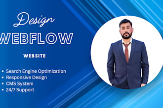 design or develop webflow website, figma to webflow, webflow expert