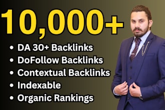build 10k tier 2 seo dofollow authority contextual backlinks