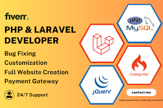 be expert PHP laravel developer for your next level projects