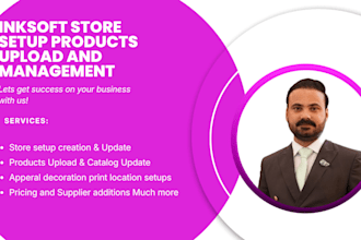 be your inksoft webstore manger and price and product upload