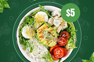 design a restaurant, cafe or food menu