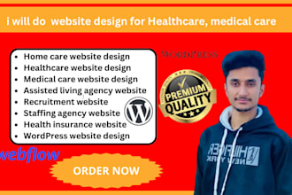 do  website design for healthcare, medical care, elderly care services