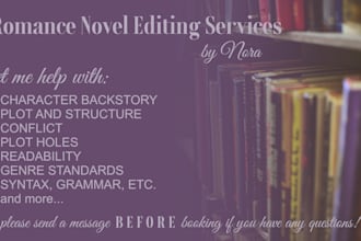edit and beta read your romance novel