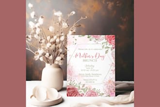 do mothers day celebration tea party, gretting card, flyers
