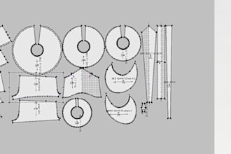 make digital sewing pattern, grading for you