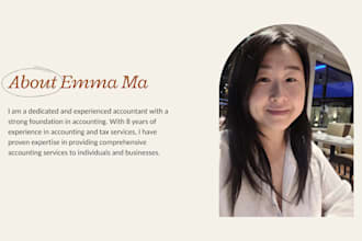 prepare tax and bookkeeping services
