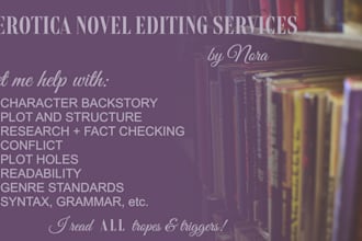 edit and beta read your erotic novel