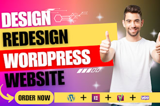 build, redesign, rebuild your elementor wordpress website