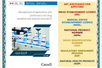assist with health canada regulations and drug establishment licence