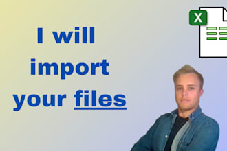 import your PDF word XML CSV files to excel