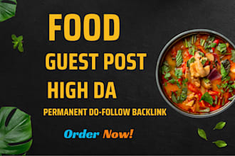 do guest posting on the food blog