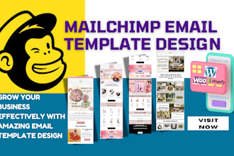 design outstanding mailchimp email template within 1 day