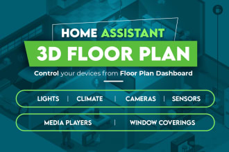 create and integrate home assistant 3d floor plan