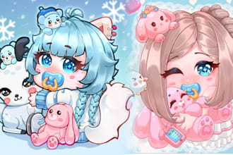 draw you a chibi anime character for you