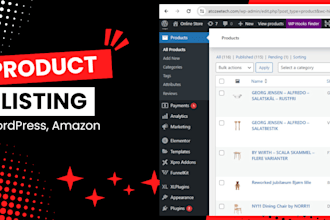 do woocommerce and shopify product listing, scrapping products