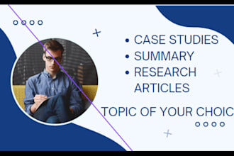 provide research, analysis of case study and summary writing