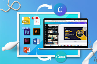 redesign, convert, recreate or duplicate graphics in canva