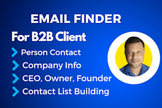 do targeted person contact finder email company info ceo owner for b2b client