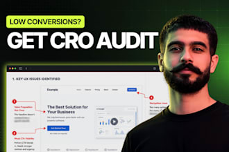 do an expert cro audit, ui ux audit, website audit, landing page audit