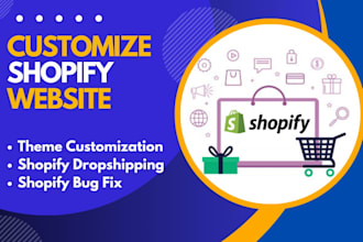 customize shopify website, edit shopify theme, do shopify bug fix