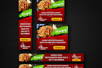design  eye catching web banner, roll up banner in 24 hours