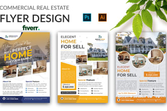 do commercial real estate flyer or brochure design