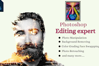 be your photoshop expert, I offering picture manipulation, face swap and retouch
