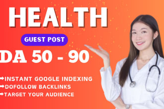 do guest post on health blog, health and fitness backlinks