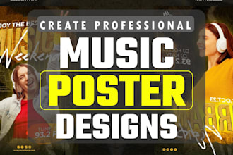 do professional quality music poster or flyer design