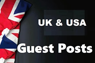provide UK and USA guest posts with quality backlinks