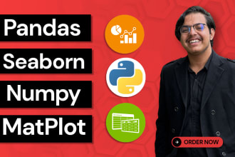 analysis and visualization using pandas, numpy , matplotlib and seaborn