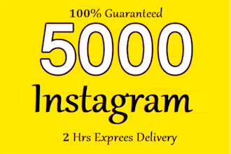 increase 5000 instagram followers with lifetime guarantee