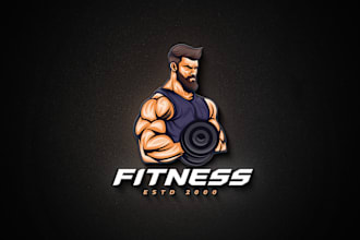 design fitness, gym, health, and sports logo in 24hr