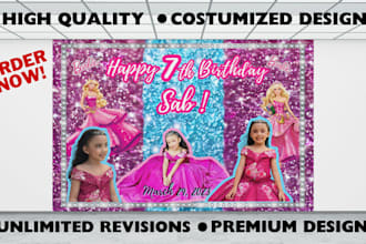 design a custom backdrop banner for your party and events