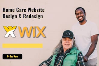 design home care wix website home care website design on wix, wix website design