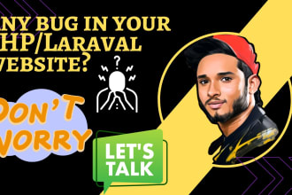 bug fixing expert developer for PHP, laravel, codeigniter and mysql