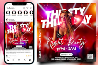 create an engaging flyer for social media, facebook and instagram posts