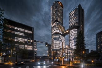 create realistic 3d architectural animation and renders in d5 and lumion